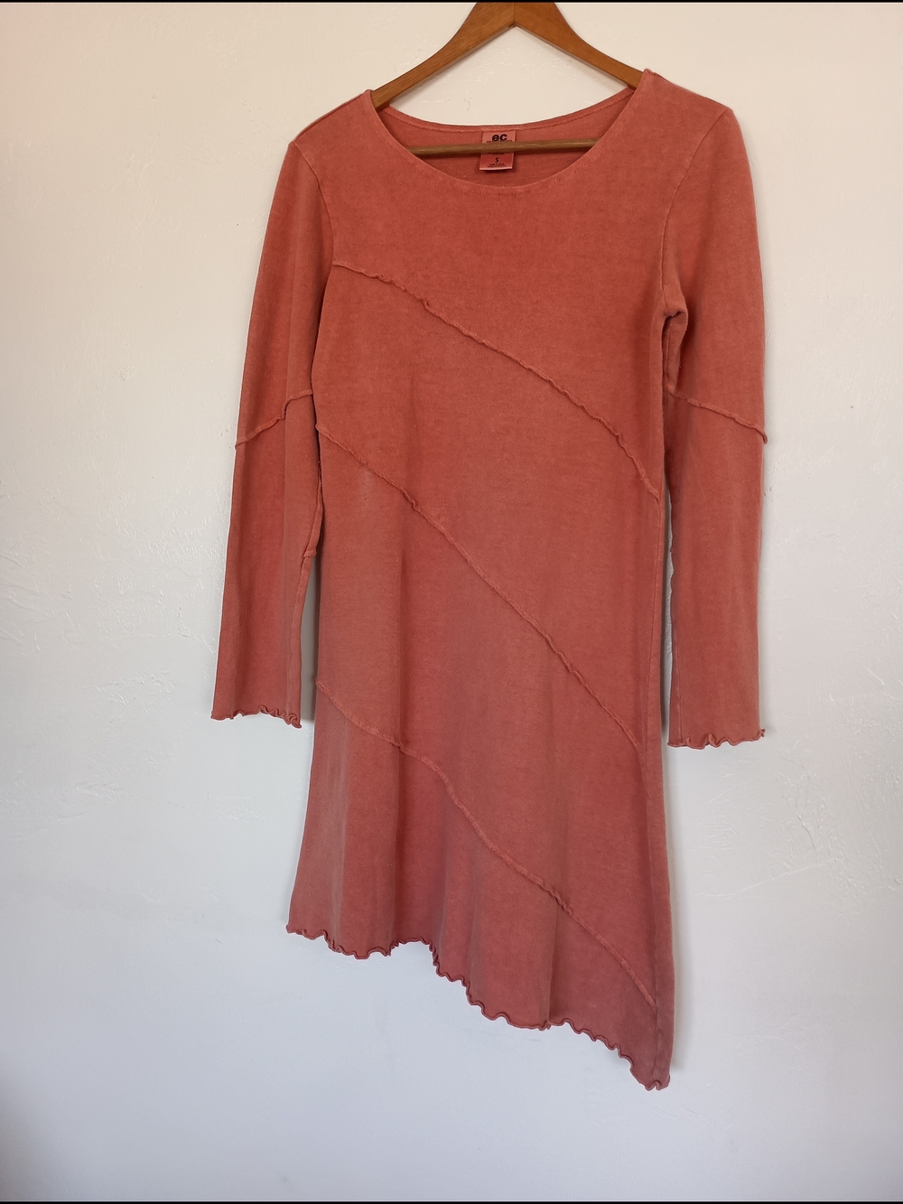 Earth Creations Hemp Organic Cotton Long Sleeve Asymmetrical Tunic